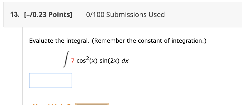 [ - 0 . 2 3 Points ] 0 1 0 0 Submissions Used