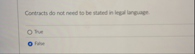 Contracts do not need to be stated in legal