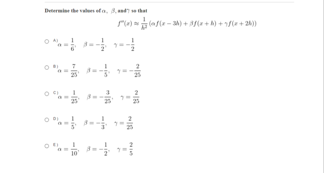Determine the values o f , , and s o that f ' ' (