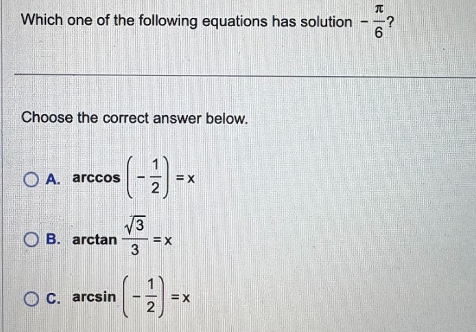 Which one o f the following equations has