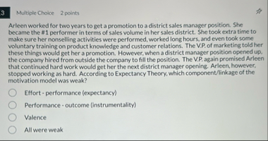 Multiple Choice 2 points Arfeen worked for two