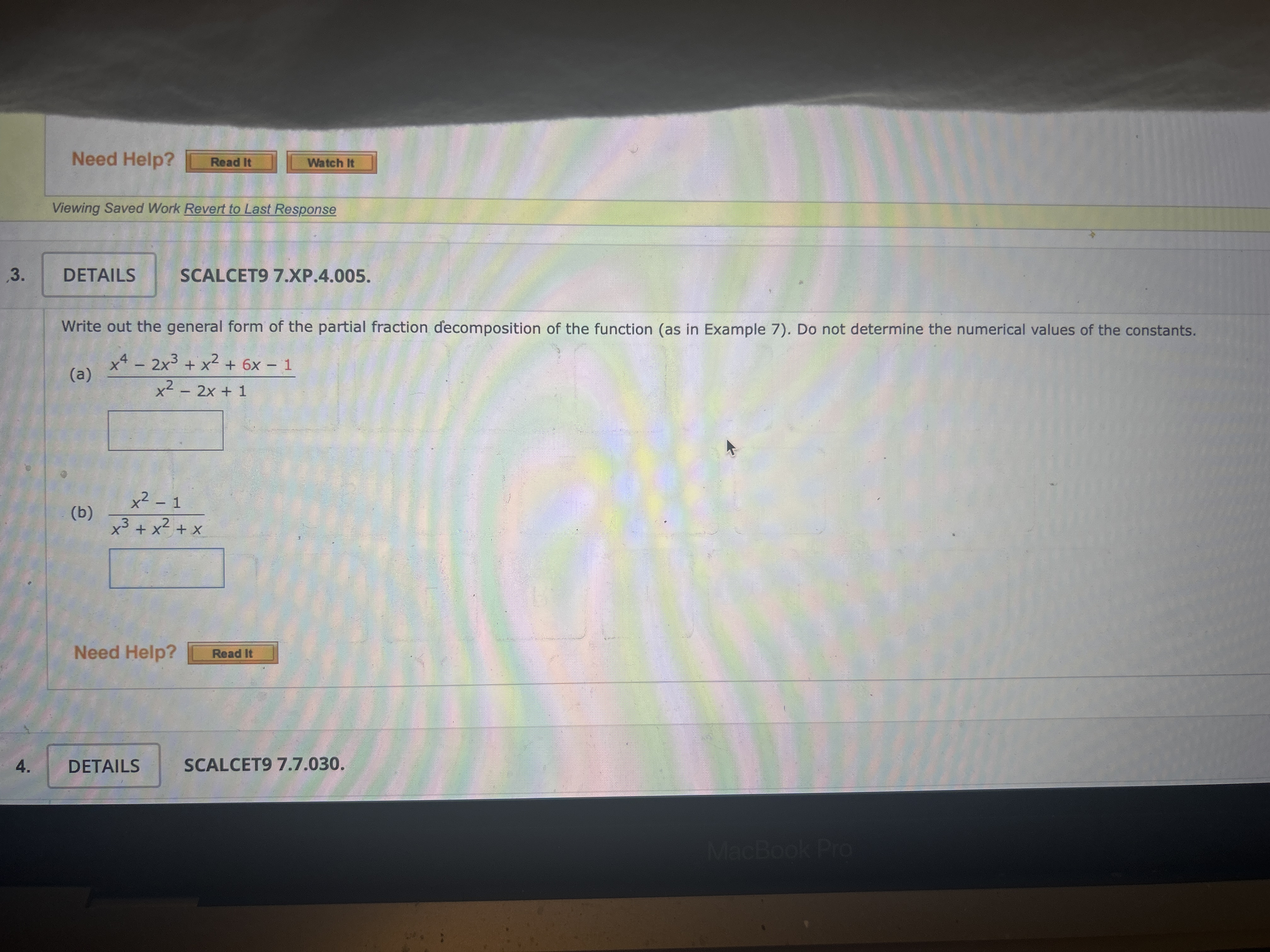 SCALCET 9 7 . X P . 4 . 0 0 5 . Write out the