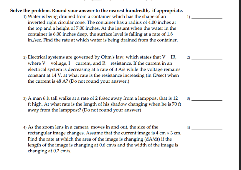 Solve the problem. Round your answer to the