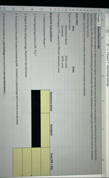 Chapter 7 - Operating Leverage FlexFit is