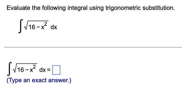 Evaluate the following integral using