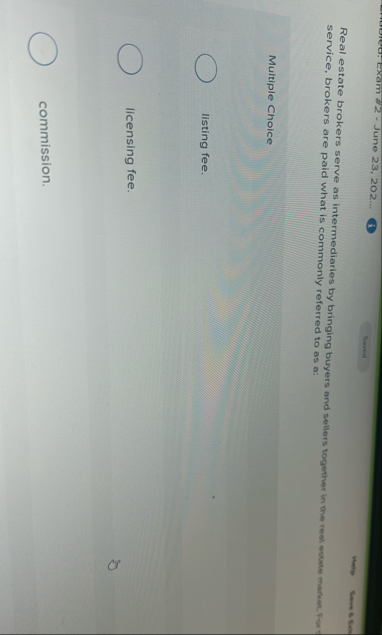 Exam # 2 - June 2 3 , 2 0 2 . . . Sured Real