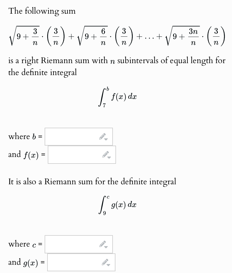 The following sum 9 + 3 n 2 * ( 3 n ) + 9 + 6 n 2