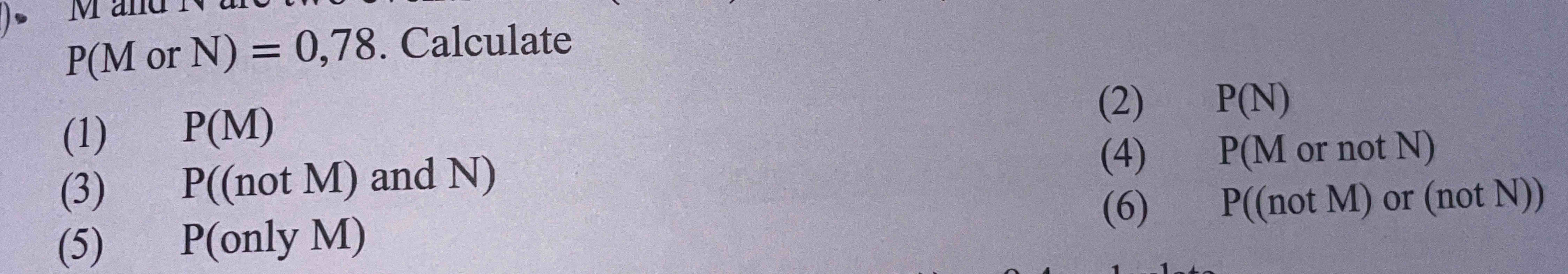 code class = "asciimath" > ( 2 ) P ( N ) ( 4 ) or