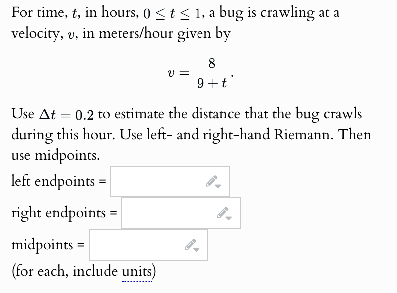 For time, t , i n hours, 0 t 1 , a bug i s
