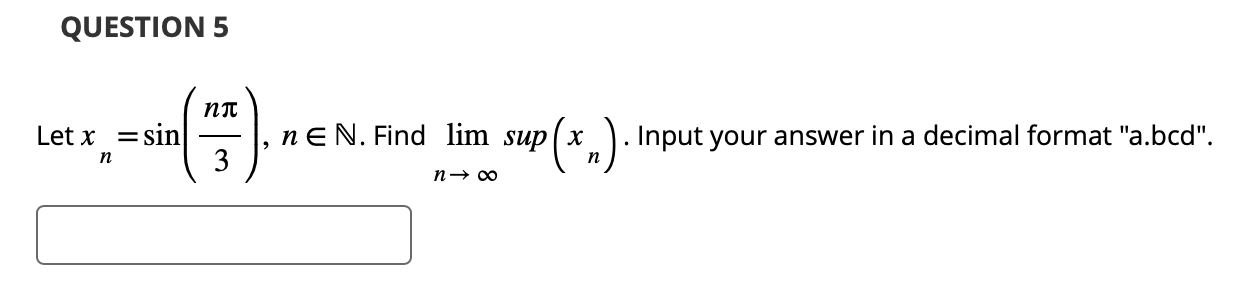 Let x _ ( n ) = sin ( ( n \ pi ) / ( 3 ) ) ,
