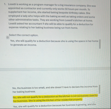 Lesedi is working as a program manager for a big