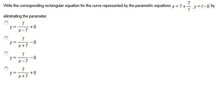 Write the corresponding rectangular equation for