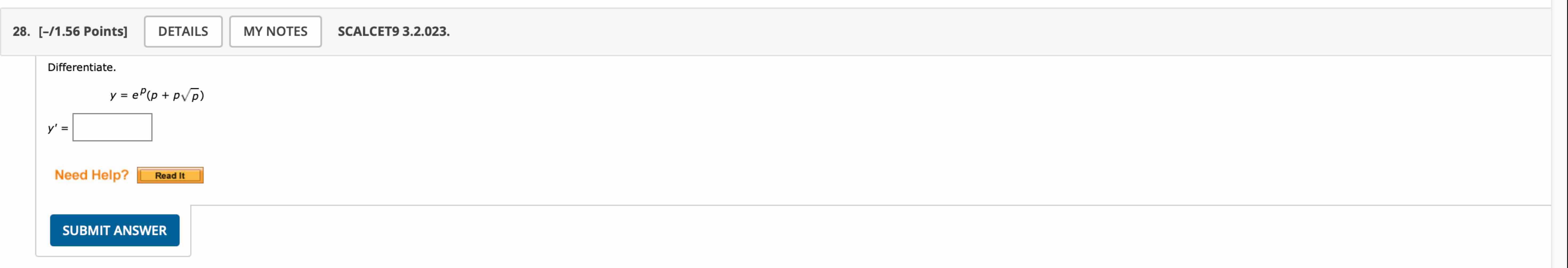 [ - 1 . 5 6 Points ] SCALCET 9 3 . 2 . 0 2 3 .