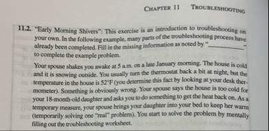 Chapter 1 1 Troubleshooting 1 1 . 2 . "Early