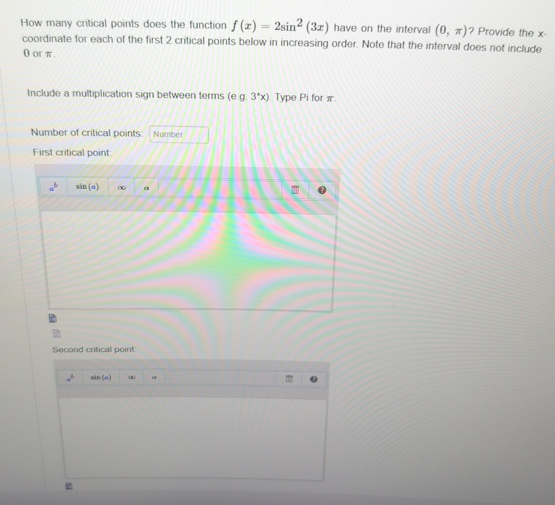 How many critical points does the function f ( x