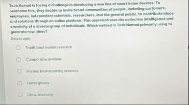 Tech Nomad is facing a challenge in developing a