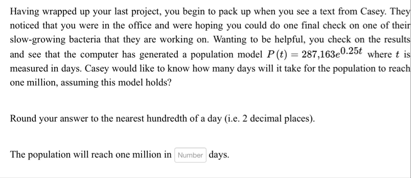 Having wrapped up your last project, you begin to