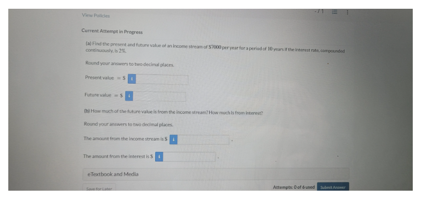 View Policies Current Attempt i n Progress ( a )