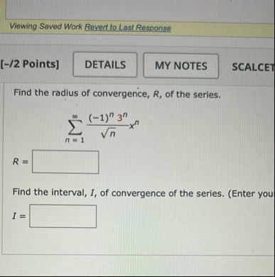 Viewing Saved Work Revert to Last Response [ - /