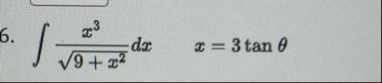 x 3 9 x 2 2 d x , x = 3 t a n