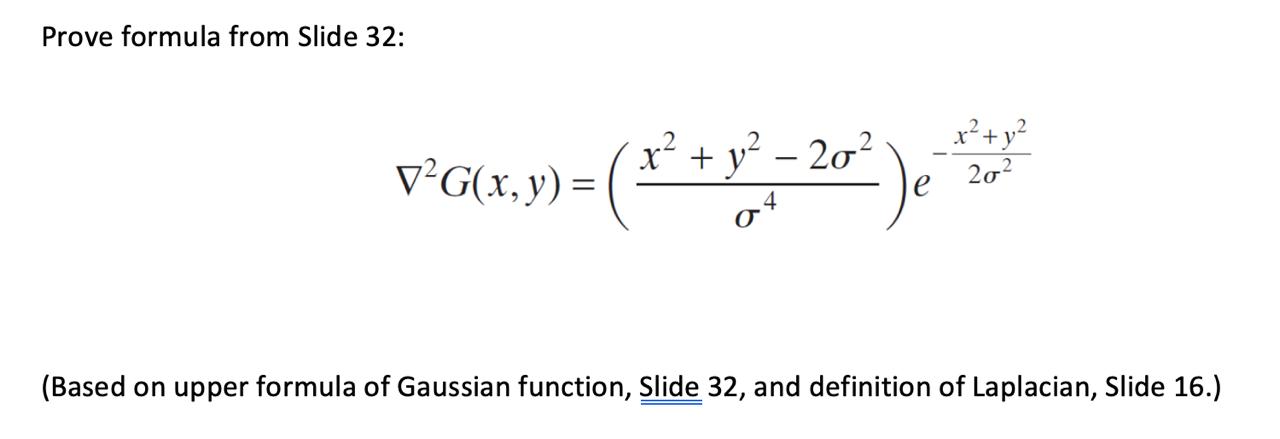 Prove formula from Slide 3 2 : g r a d 2 G ( x ,