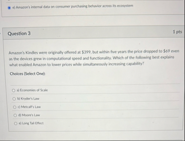 e ) Amaron's internal data on consumer purchasing
