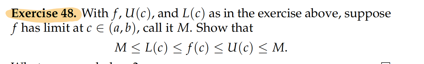 Exercise 4 8 . With f , U ( c ) , and L ( c ) a s