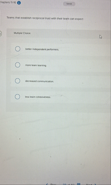 hapters 1 1 - 1 6 ( i ) Teams that establish