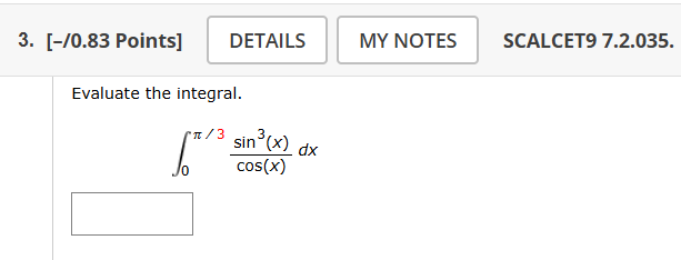 [ ( - ) / ( 0 . 8 3 ) Points ] SCALCET 9 7 . 2 .