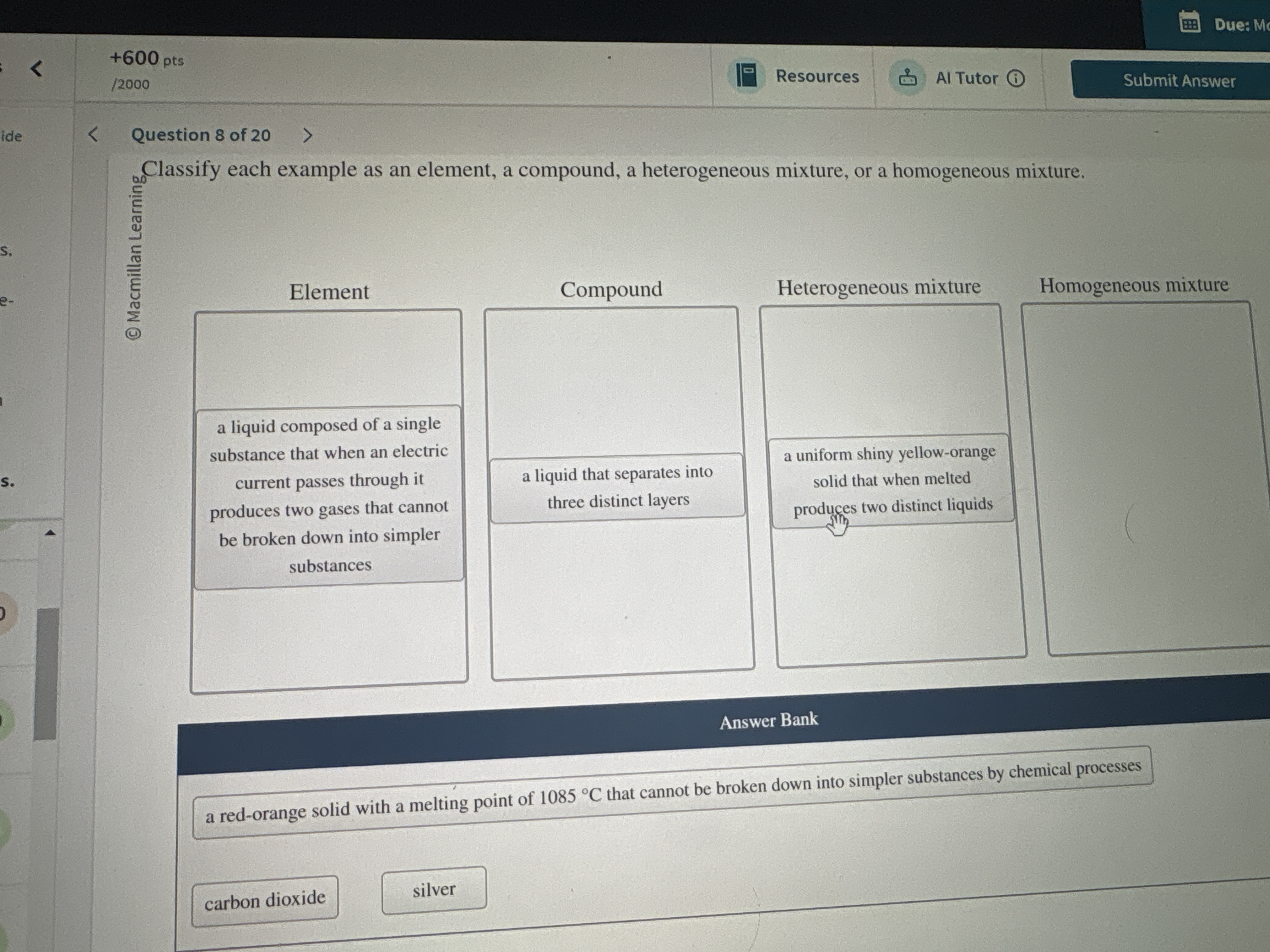 Can you answer this +600 pts Due: M /2000