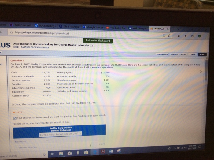 Please help me check my work the time is limited