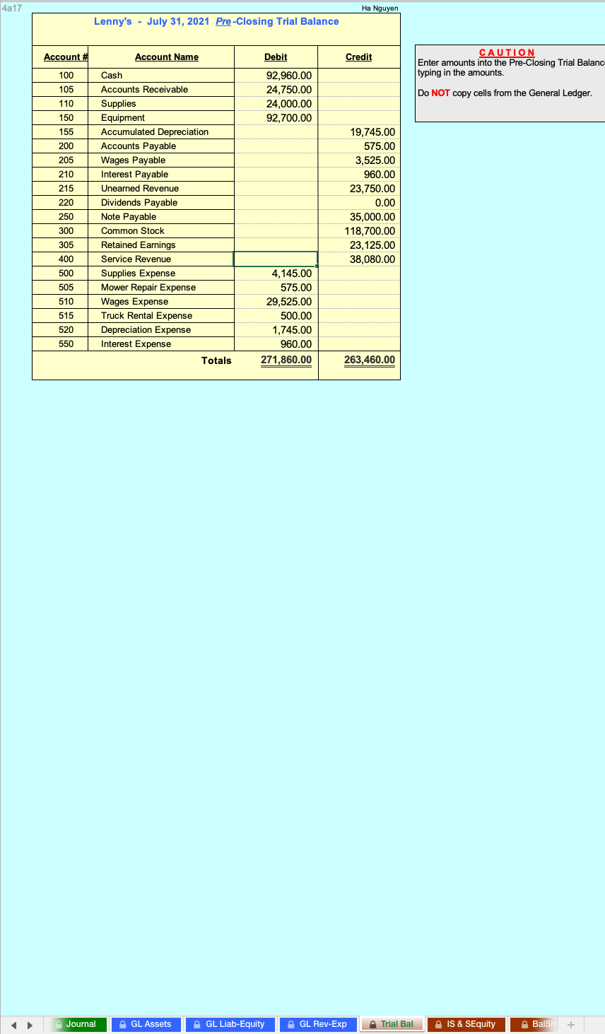 Solid Footing - Accounting Cycle Project The
