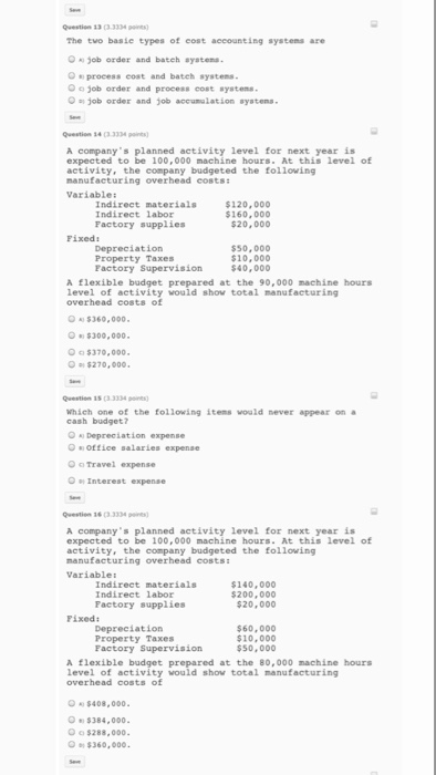 13-16 solved please. Thanks! The two basic types