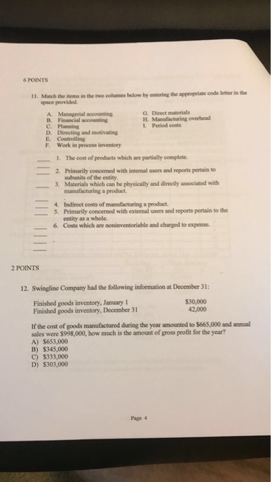 Study Guide Help to make sure I'm studying the