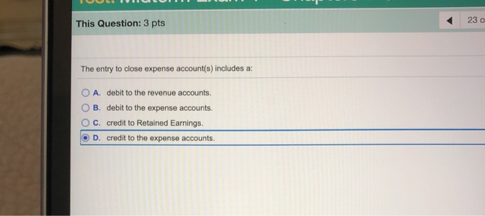 This Question: 3 pts If a journal entry includes