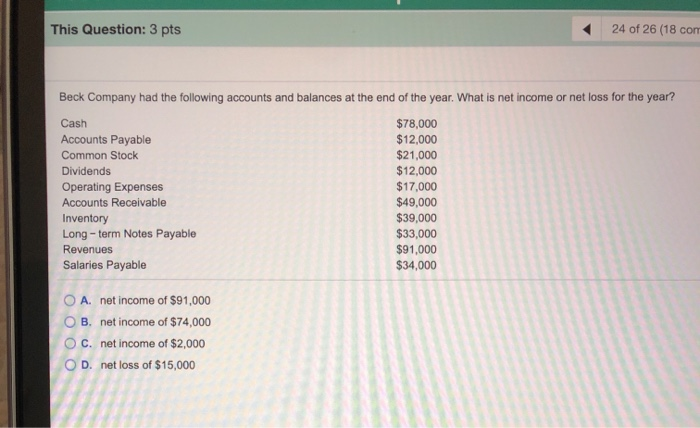 This Question: 3 pts If a journal entry includes