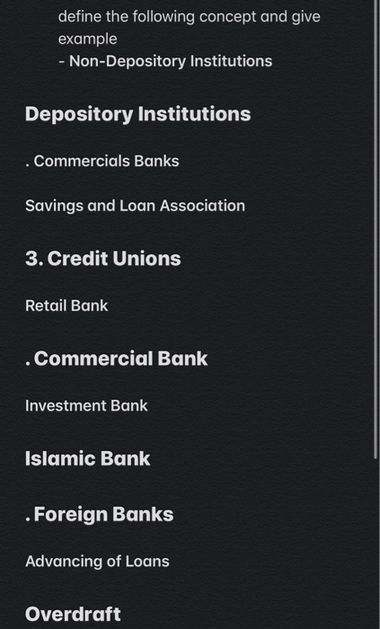 define the following concept and give example -