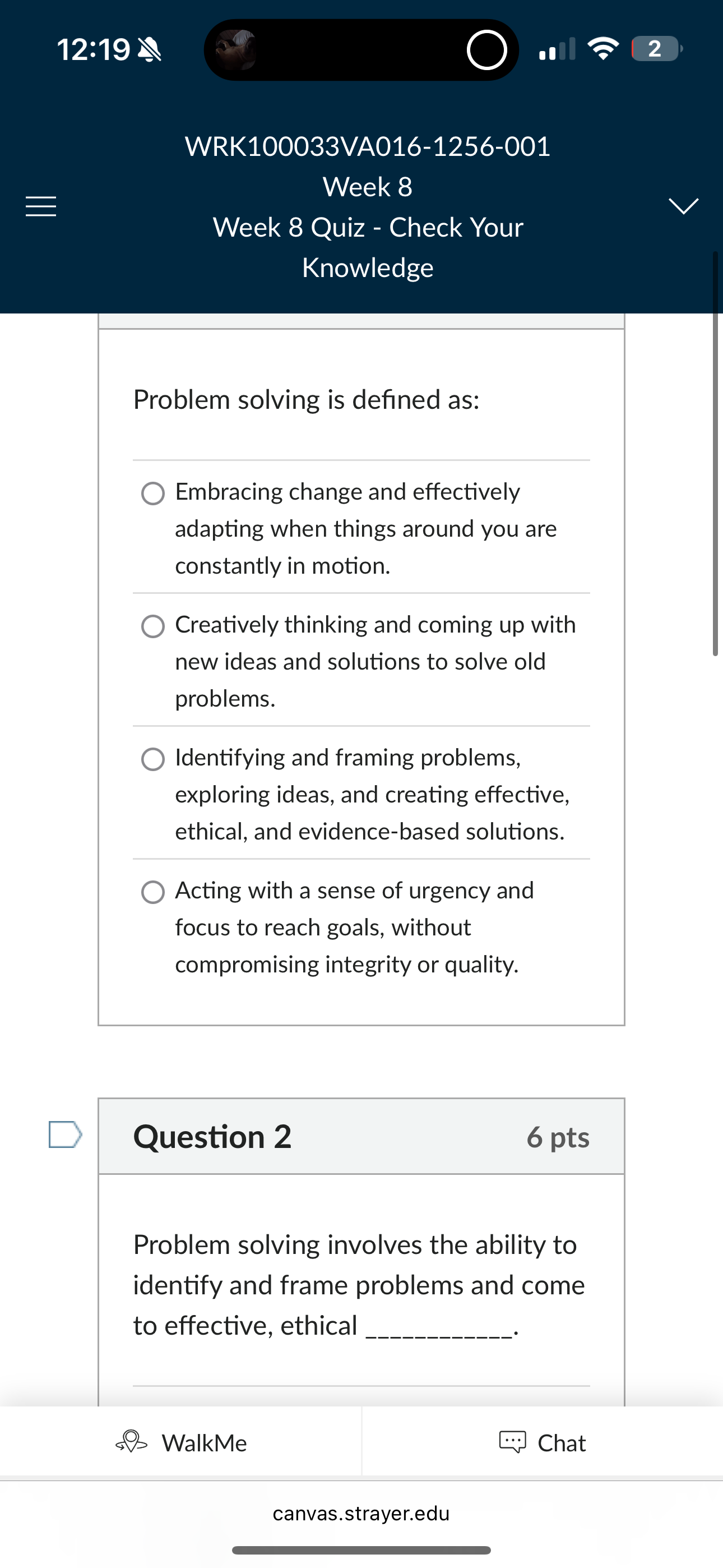 PEER 'Orn WRK100033VA016-1256-001 Week 8 Week 8