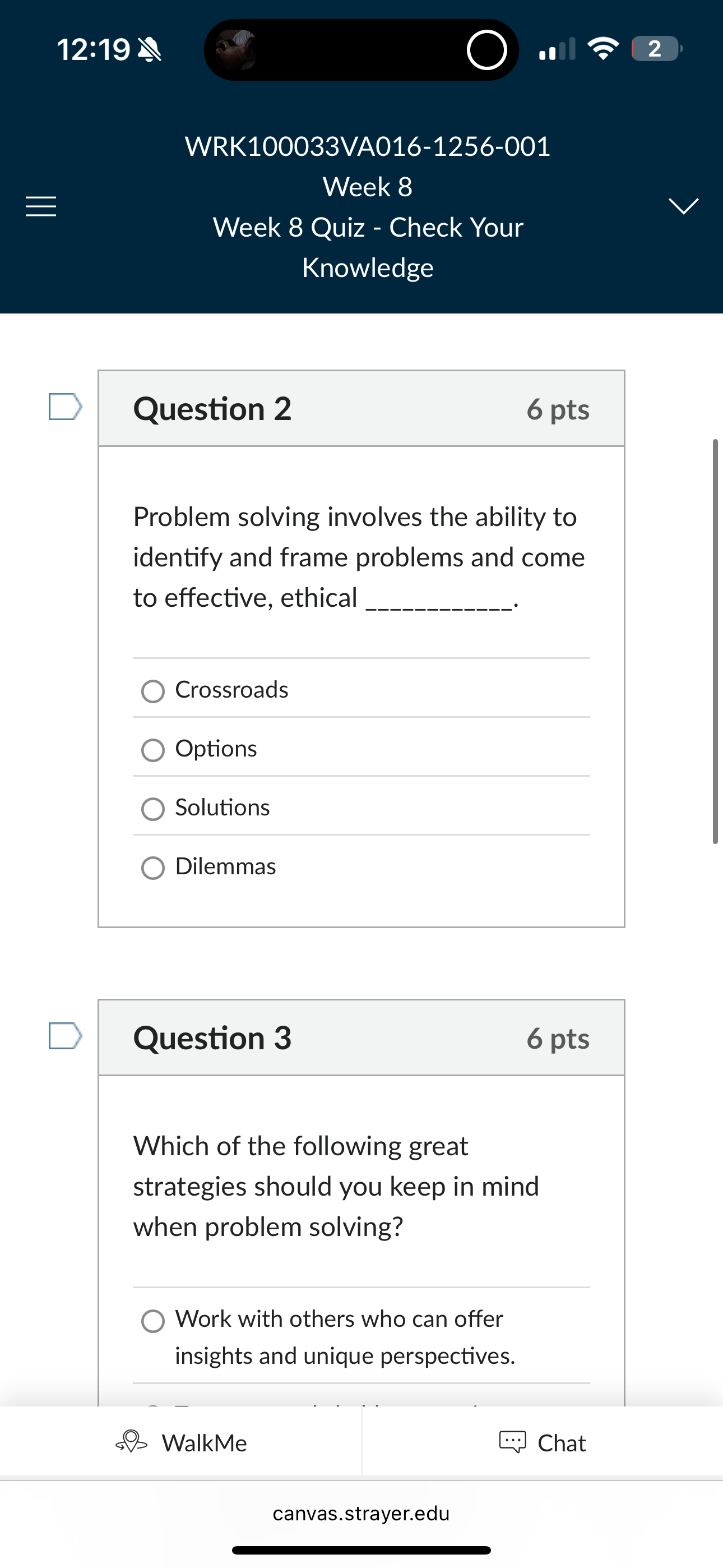 PEER 'Orn WRK100033VA016-1256-001 Week 8 Week 8