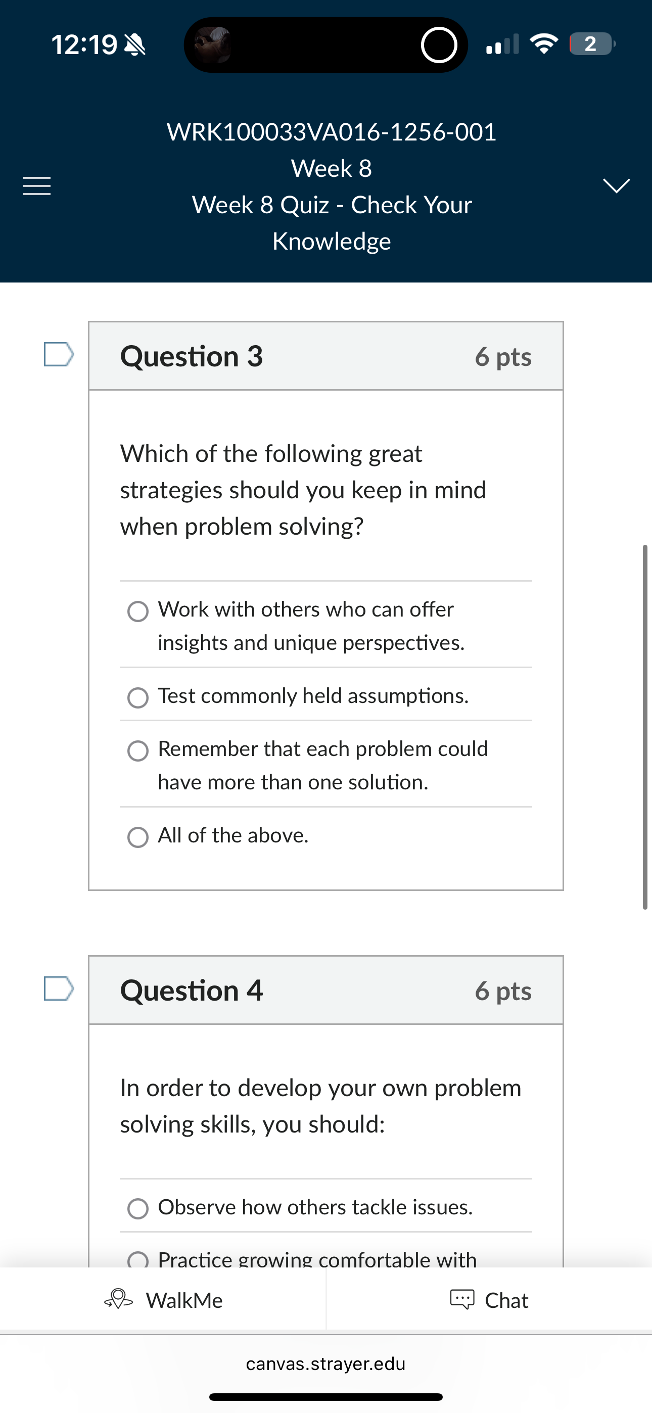PEER 'Orn WRK100033VA016-1256-001 Week 8 Week 8