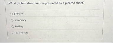 What protein structure is represented by a