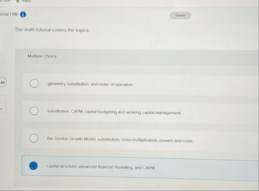 The math futorial covers the topics: Multiple