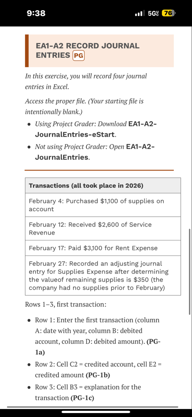 Pleasue use Excel if you can EA 1 - A 2 RECORD