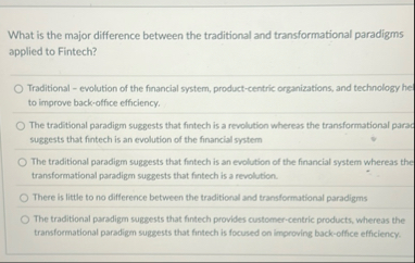 What is the major difference between the