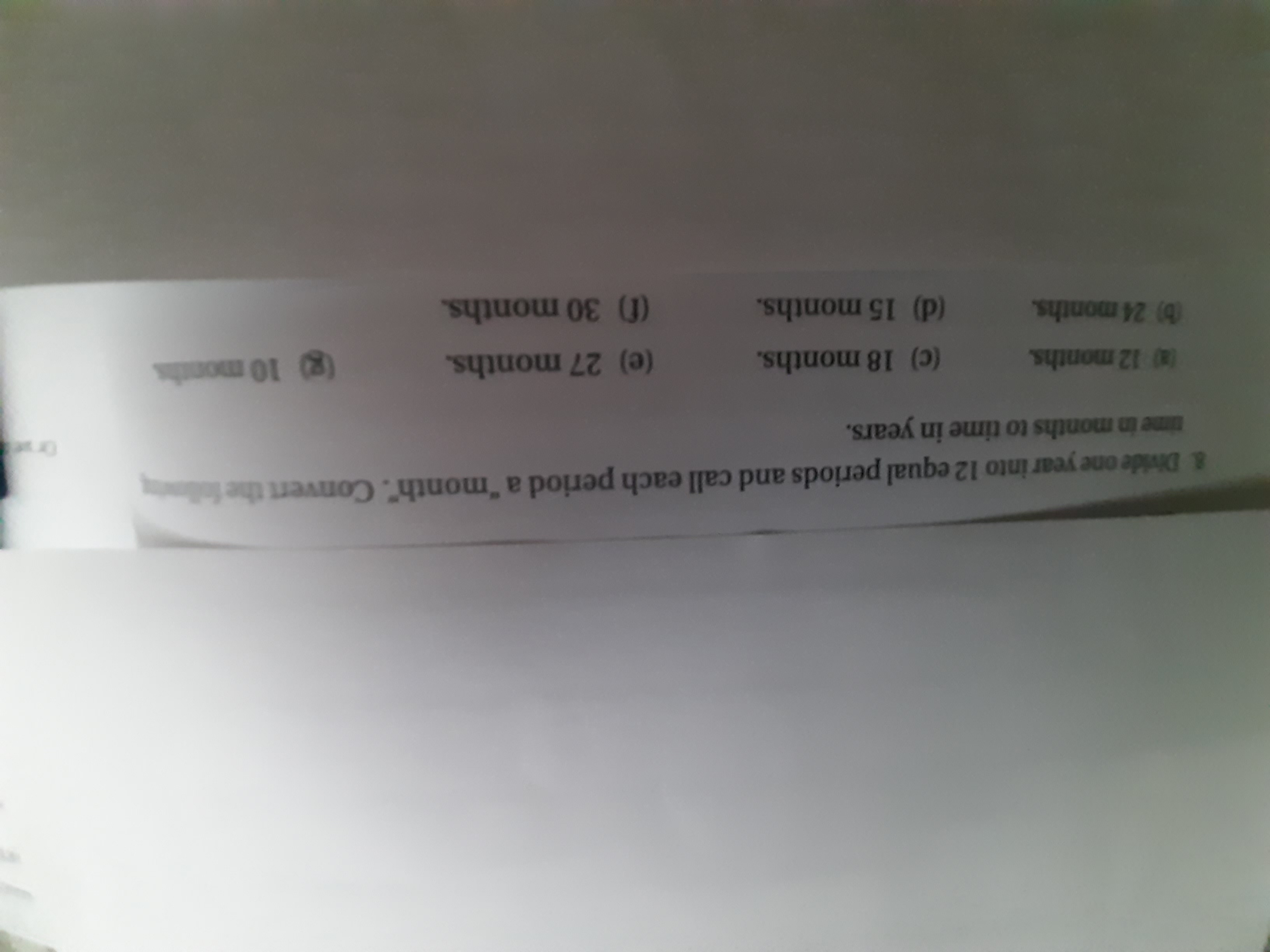 8 . Divide one year into 1 2 equal periods and