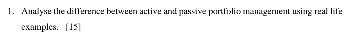 Analyse the difference between active and passive