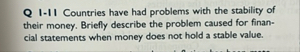 Q 1 - 1 1 Countries have had problems with the