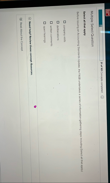 Graw HAII 3 1 of 1 0 1 Concepts completed