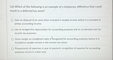 Which of the following is an example of a