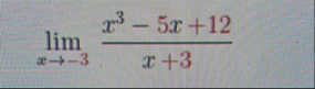 lim x - 3 x 3 - 5 x 1 2 x 3
